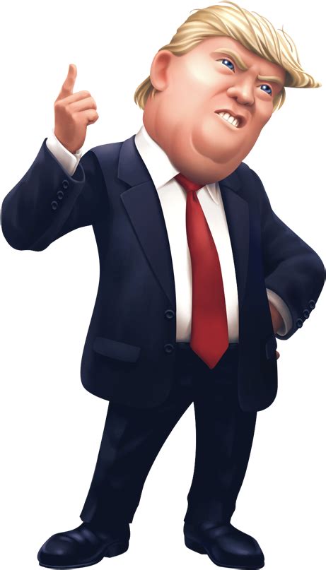 Donald Trump Cartoon - Donald Trump Cartoon Png (1000x1000), Png Download