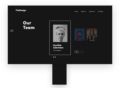 Our Team Page Carousel UI/UX Design :: Behance