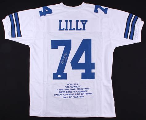 Bob Lilly Signed Career Highlight Stat Jersey Inscribed "HOF '80" (JSA COA) | Pristine Auction