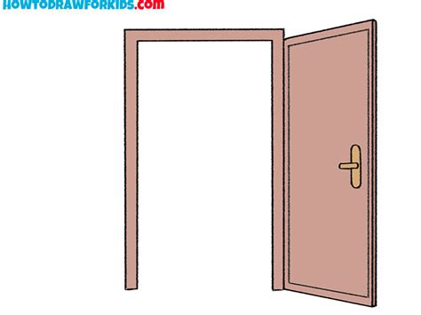 How to Draw an Open Door - Easy Drawing Tutorial For Kids