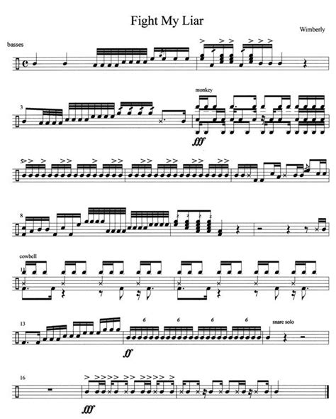 Drum Line Sheet Music | Sheet music, Drum lessons, Drums