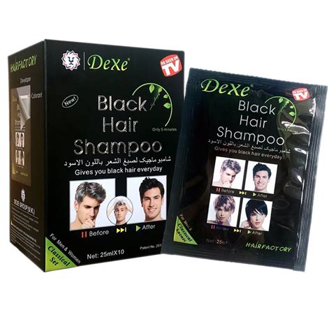 Amazon.com : Black Hair Shampoo -Instant Black Hair Dye Shampoo Black Hair Dye Maintain Hair ...