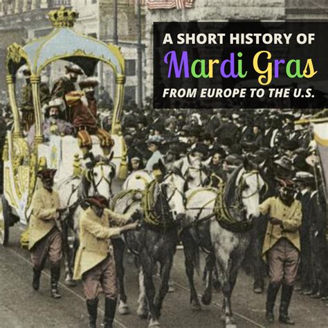 A Brief History of Mardi Gras in America - Holidappy