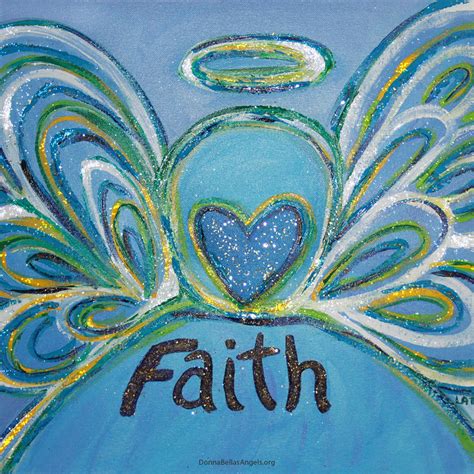 Faith Words Art Gallery Inspirational Paintings - DonnaBellas Angels