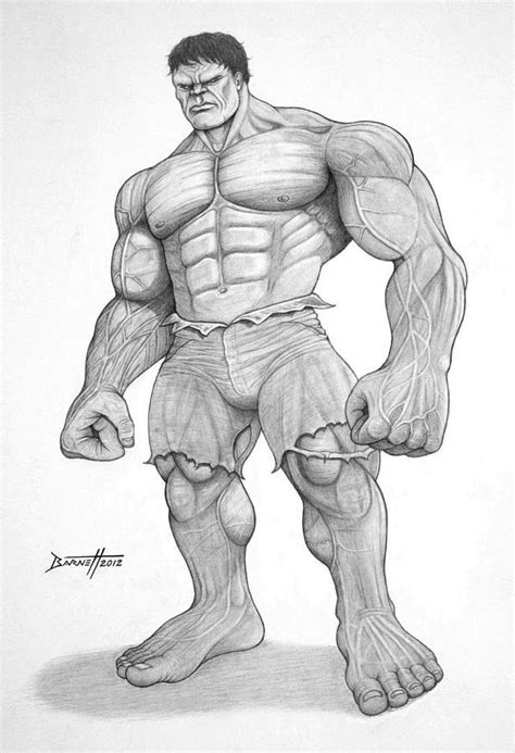 The Incredible HULK Drawing by Mark Barnett - Pixels