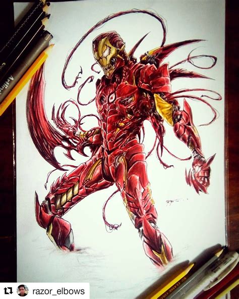 Instagram photo by ArtForGeeks AG • Jul 1, 2016 at 7:25pm UTC | Symbiotes marvel, Marvel artwork ...