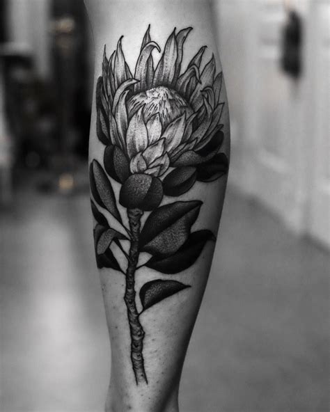 King Protea Tattoo