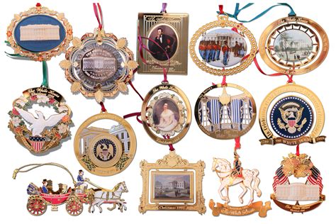 Lot Detail - White House Historical Association Christmas Ornaments ...