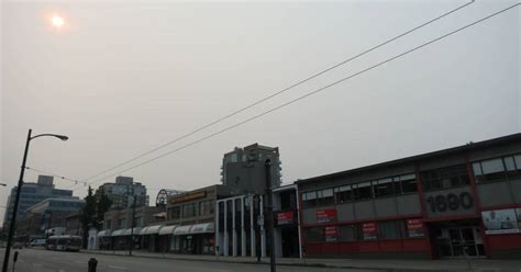 Northern Metro Vancouver air quality deemed high risk because of smoke ...