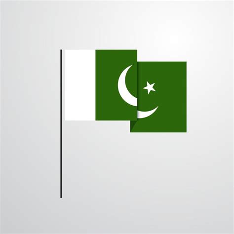 Pakistan waving Flag design vector 14289845 Vector Art at Vecteezy