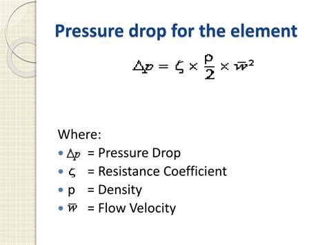 PPT - Pressure drop during fluid flow PowerPoint Presentation, free ...