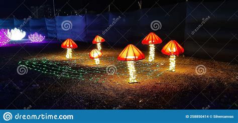 A Light Installation Museum in Open Ground Editorial Stock Image - Image of event, stage: 258850414