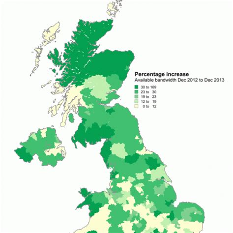 UK MAP - Rural and Suburban Areas See Rising Broadband Speeds - ISPreview UK