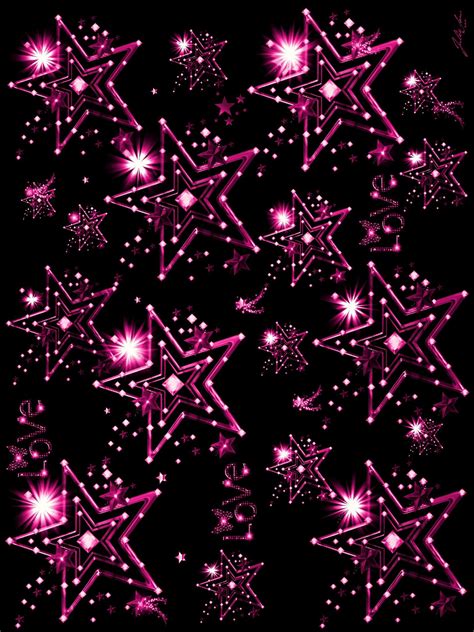 Pink Glitter Star Wallpaper - Also, there is a huge variety in colors like shades of pink, blue ...