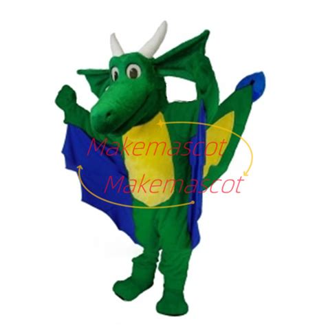 Green Dragon Mascot Costume