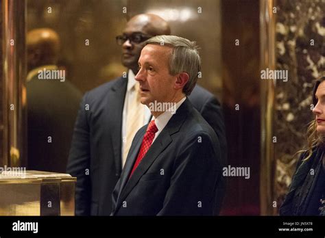 Pastor Robert Jeffress is seen in the lobby of Trump Tower in New York, NY, USA on January 3 ...