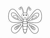 Spring Butterfly Coloring Page Pages sketch template