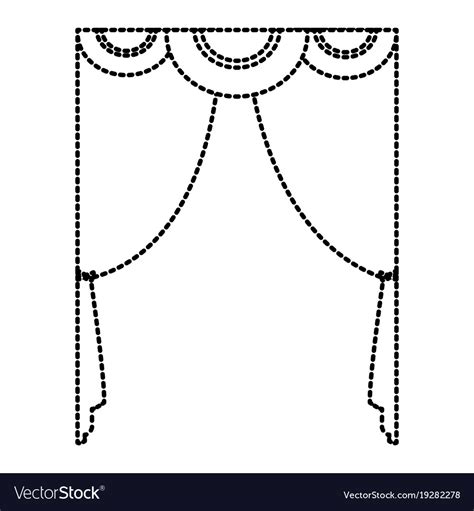 Theater curtains isolated Royalty Free Vector Image