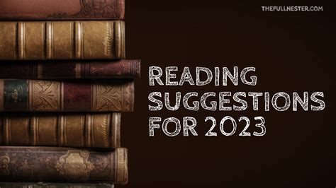 Reading Suggestions for 2023 - The Full Nester