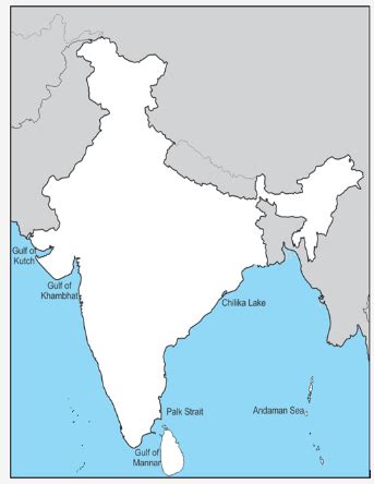 Water Bodies Map Of India - United States Map