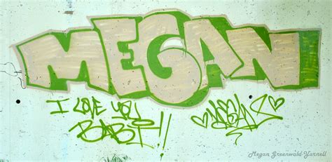 Megan Name Graffiti