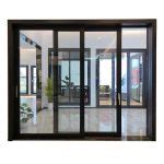 TONGDA high quality aluminium double tempered glass sliding doors 0135