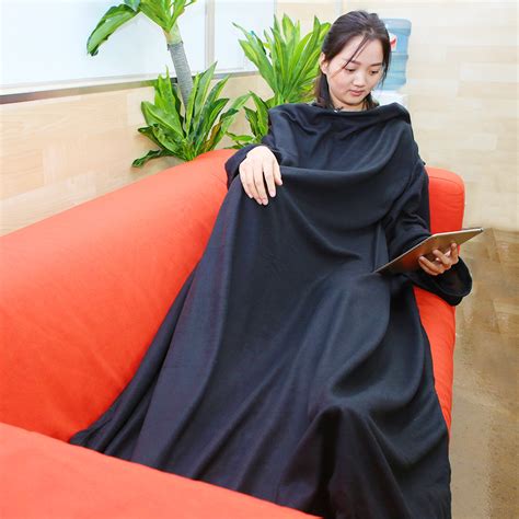 High Quality Sleeved Cuddle Blanket Throw Snuggle with Sleeves Snuggie TV Fleece | eBay