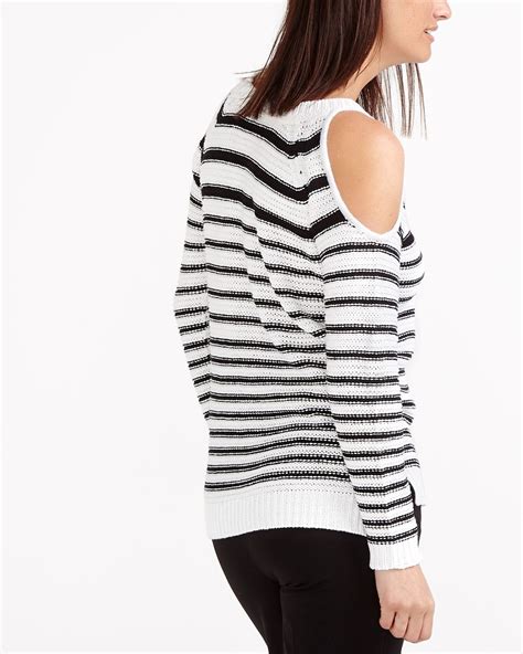 Striped Bare Shoulder Sweater | Women | Reitmans