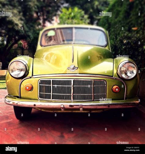 Green vintage car Stock Photo - Alamy