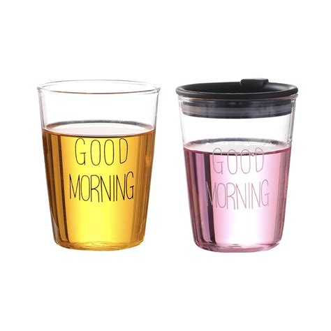 "Coffee Glass Cup with Lid (400ml)" | APAC Merchandise Solution