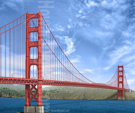 Golden Gate Bridge Book Cover Renderings - Howard Digital