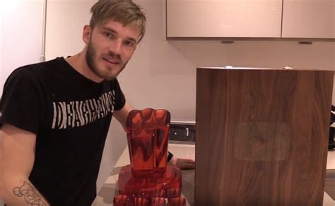 YouTube Sends PewDiePie Custom Ruby Play Button To Commemorate 50 ...