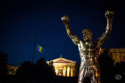 Philadelphia Rocky Statue at Night in Front of Museum of Art 18 X 24 ...