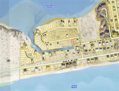 Map Of Navarre Beach Condos | Printable Templates Free