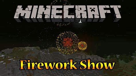 Minecraft Fireworks Show - YouTube