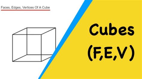 Cubes. How To Work Out The Number Of Faces, Edges, Vertices Of A Cube? - YouTube