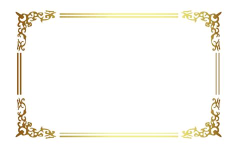 Golden Frame PNG Images Transparent Free Download - PNG Mart