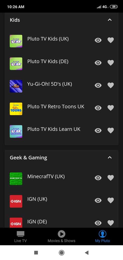 Pluto TV for Android - Download APK 3.61 from Android Freeware