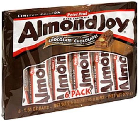 Almond Joy Dark Chocolate Candy Bars - 6 ea, Nutrition Information | Innit