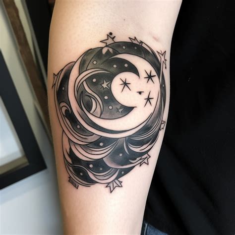 78 Moon Star Tattoo Ideas - TattooClue.com