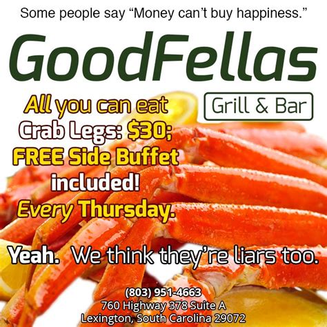 This Thursday starts our ALL YOU CAN EAT CRAB LEGS!!! Every Thursday ...