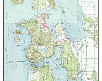 Fidalgo Island Map - Etsy