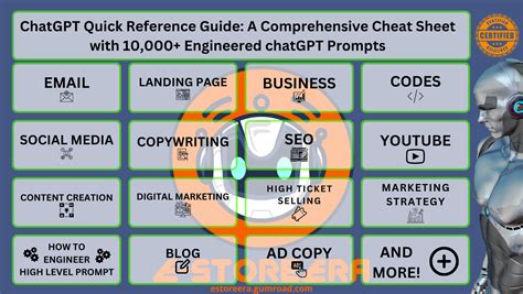 ChatGPT Quick Reference Guide: A Comprehensive Cheat Sheet with 10,000 ...