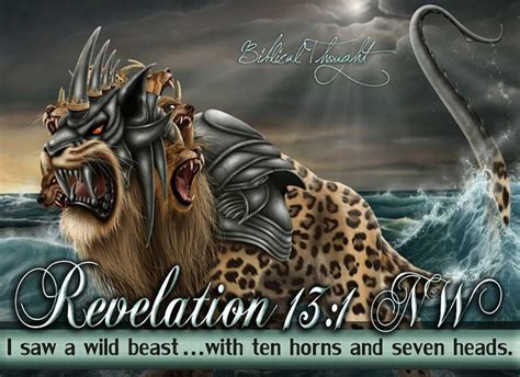 Revelation 9:13 - The Beast The First Beast Of Revelation 13 The Beast Rising Up Out Of The Sea ...