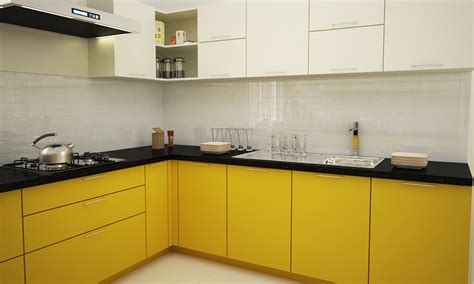 Modern L-shaped Kitchen Designs | DesignCafe