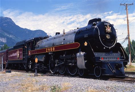 Railpictures.ca - Peter Gloor Photo: Ex CPR Royal Hudson waiting to take her train back to North ...