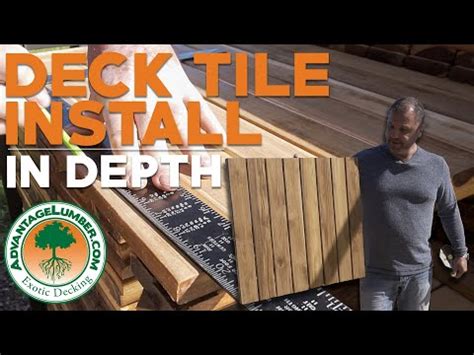 Decking Tiles Installation - Ipe Wood Deck Tiles Install