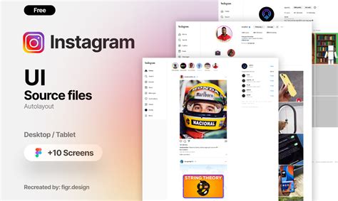 Instagram - Web UI (Recreated) | Figma