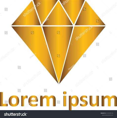 Gold Diamond Logo Vector Design Stock Vector (Royalty Free) 1613570110 | Shutterstock