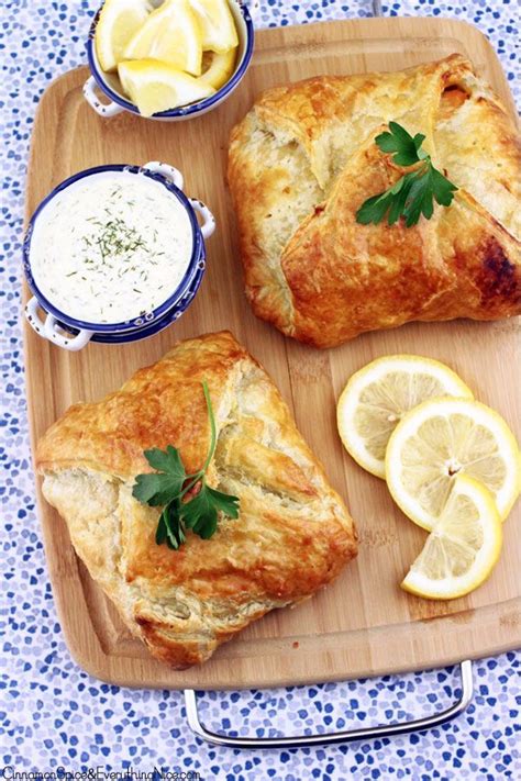 Salmon Puff Pastry with Lemon Dill Sauce | Cinnamon Spice & Everything Nice | Recipe | Lemon ...